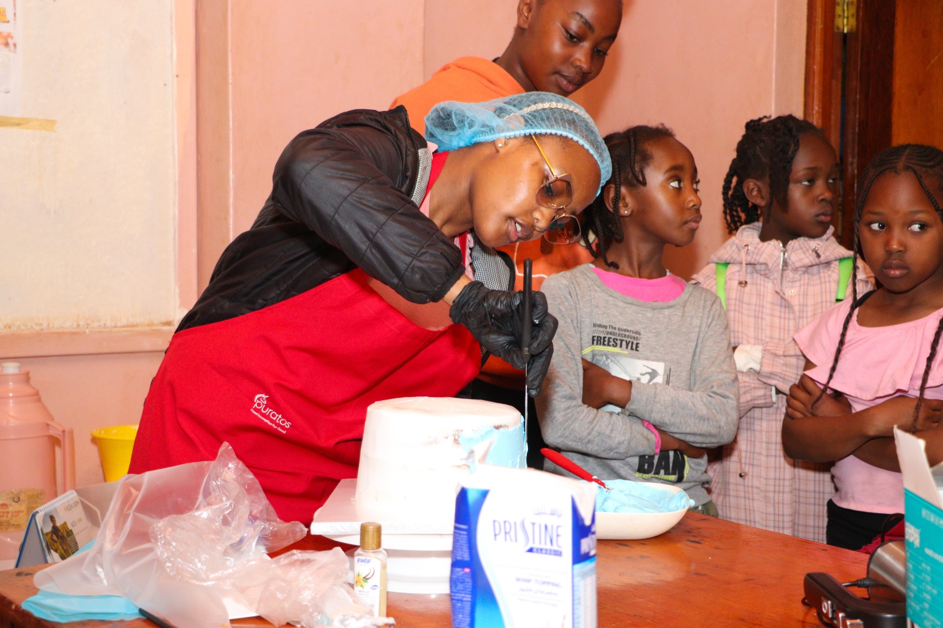 Baking session at a GGF programme