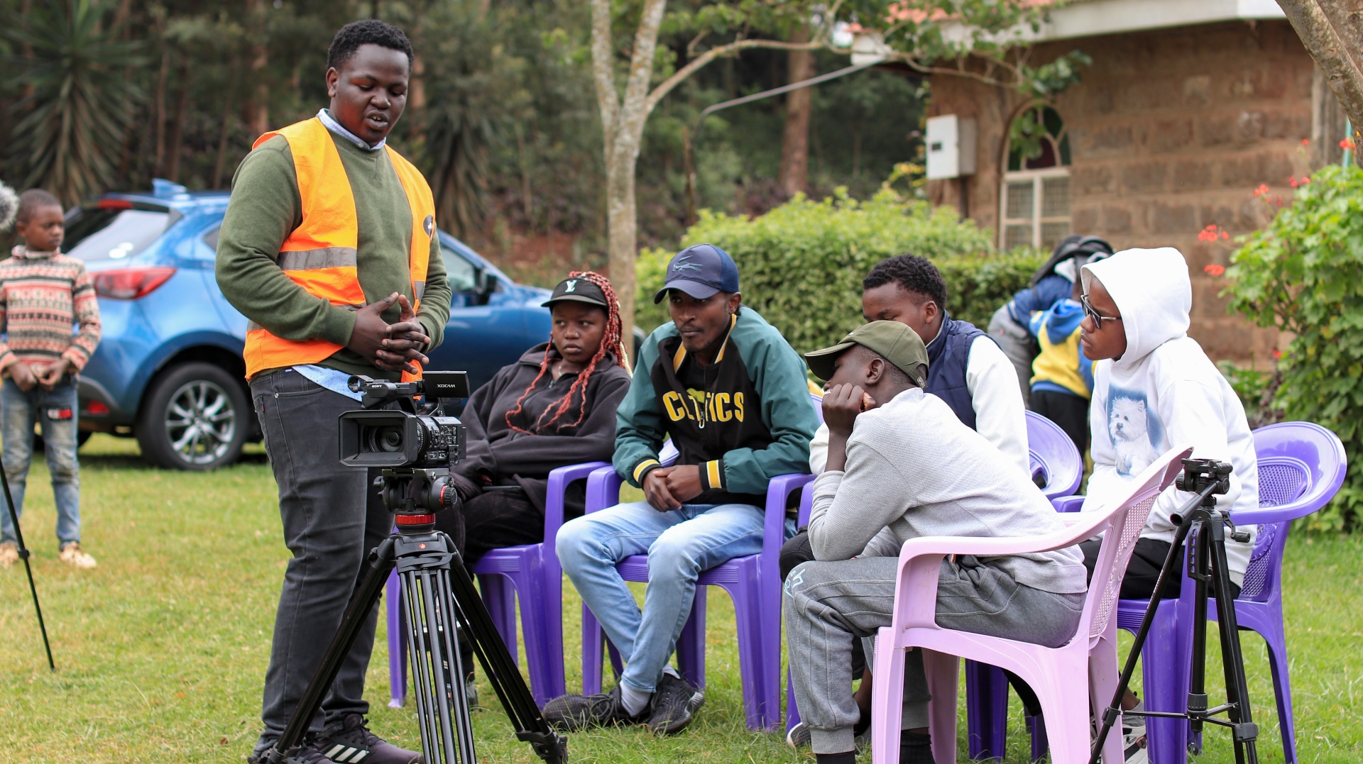 A media and photography training session at GGF