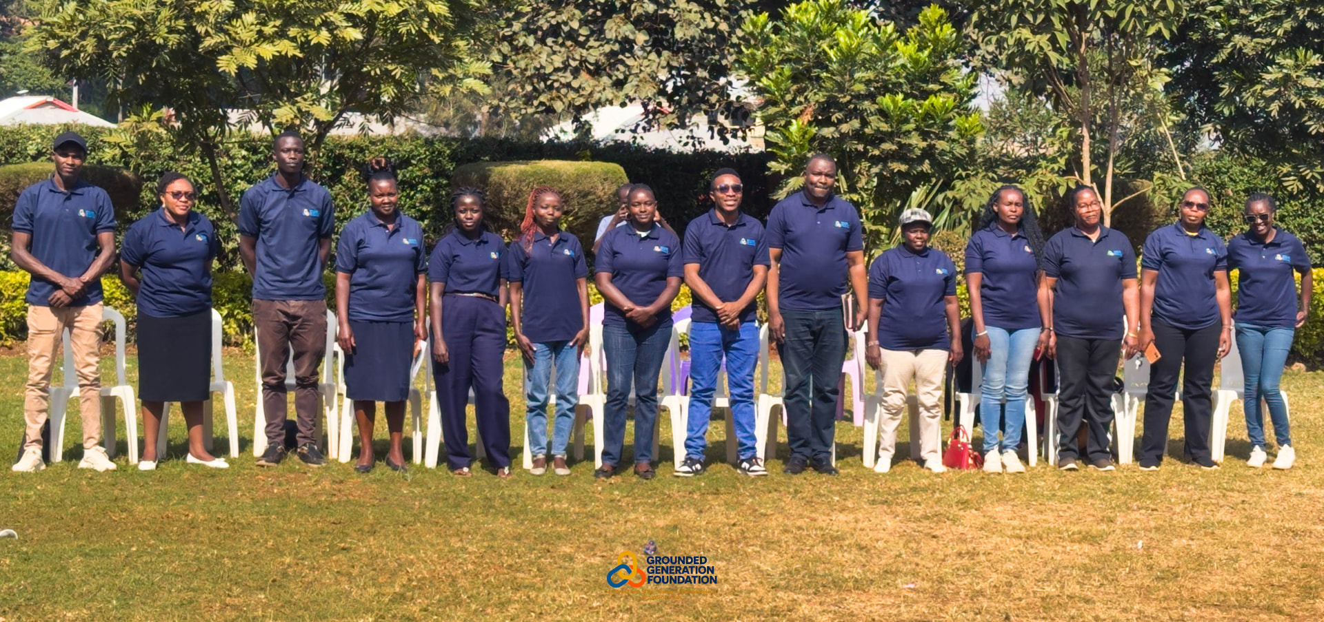 GGF volunteers in branded polos at a programme edition