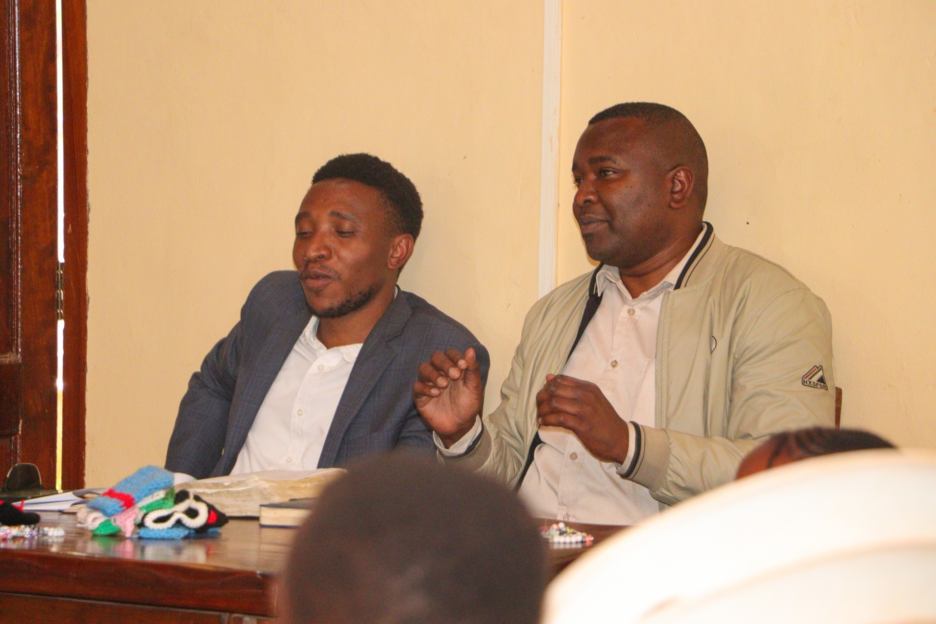 GGF co-founders Samuel Mwangi Wanderi and Samuel K. Mpyana together at an Innovation Centre session